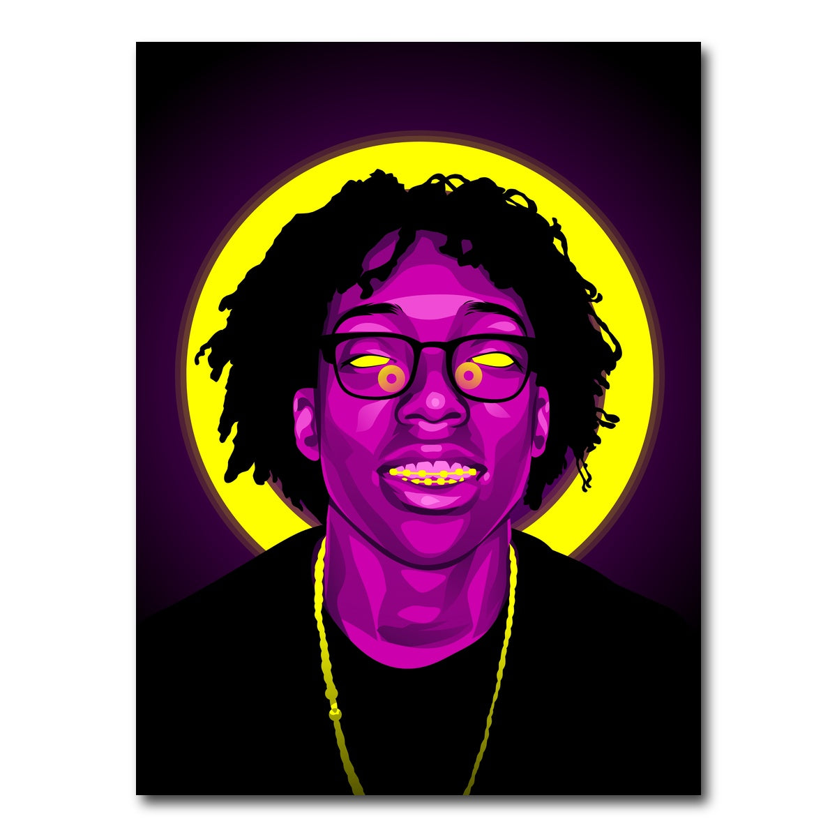 AUTO-MOCKUP WHITE | Lil tecca | 1 Piece | Gallery Wrap Canvas | group=3x4