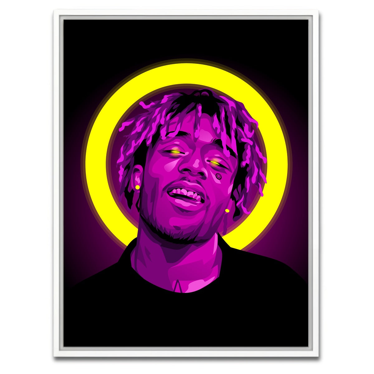 AUTO-MOCKUP WHITE | Lil uzi | 1 Piece | White Framed Canvas | group=3x4