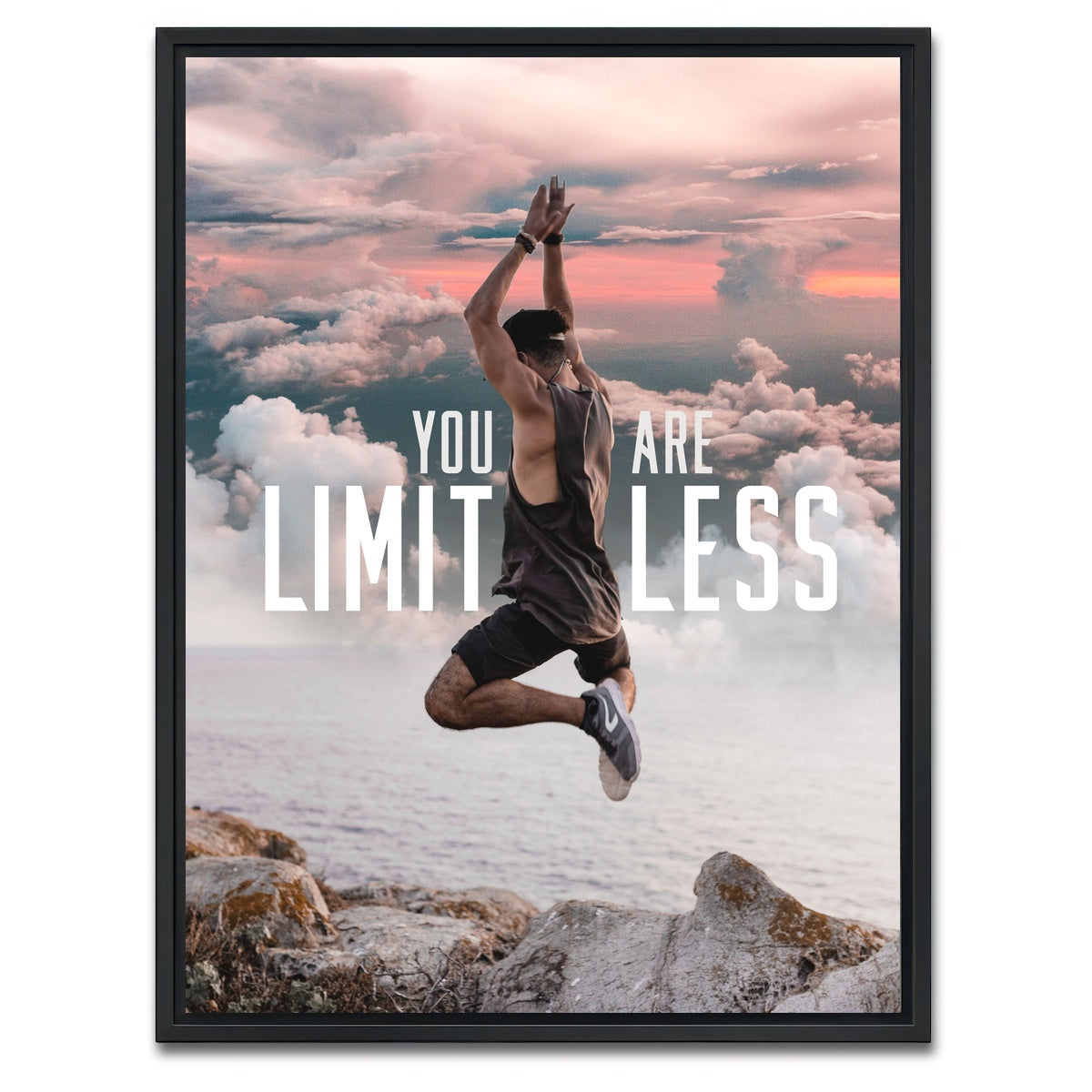 AUTO-MOCKUP WHITE | Limitless | 1 Piece | Black Framed Canvas | group=3x4