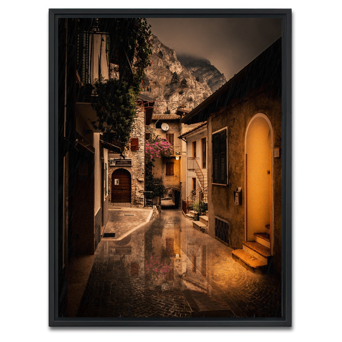 AUTO-MOCKUP WHITE | Limone sul Garda | 1 Piece | Black Framed Canvas | group=3x4