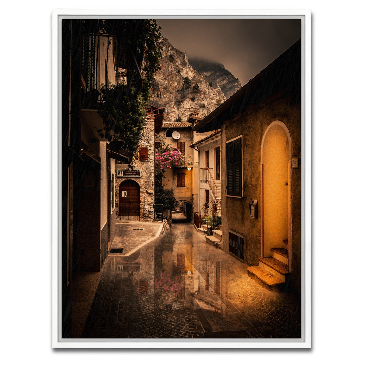 AUTO-MOCKUP WHITE | Limone sul Garda | 1 Piece | White Framed Canvas | group=3x4