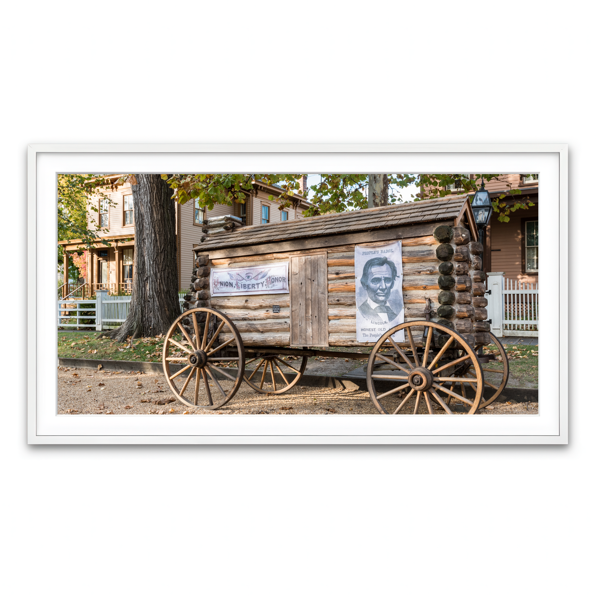 Framed Print 2x1 White