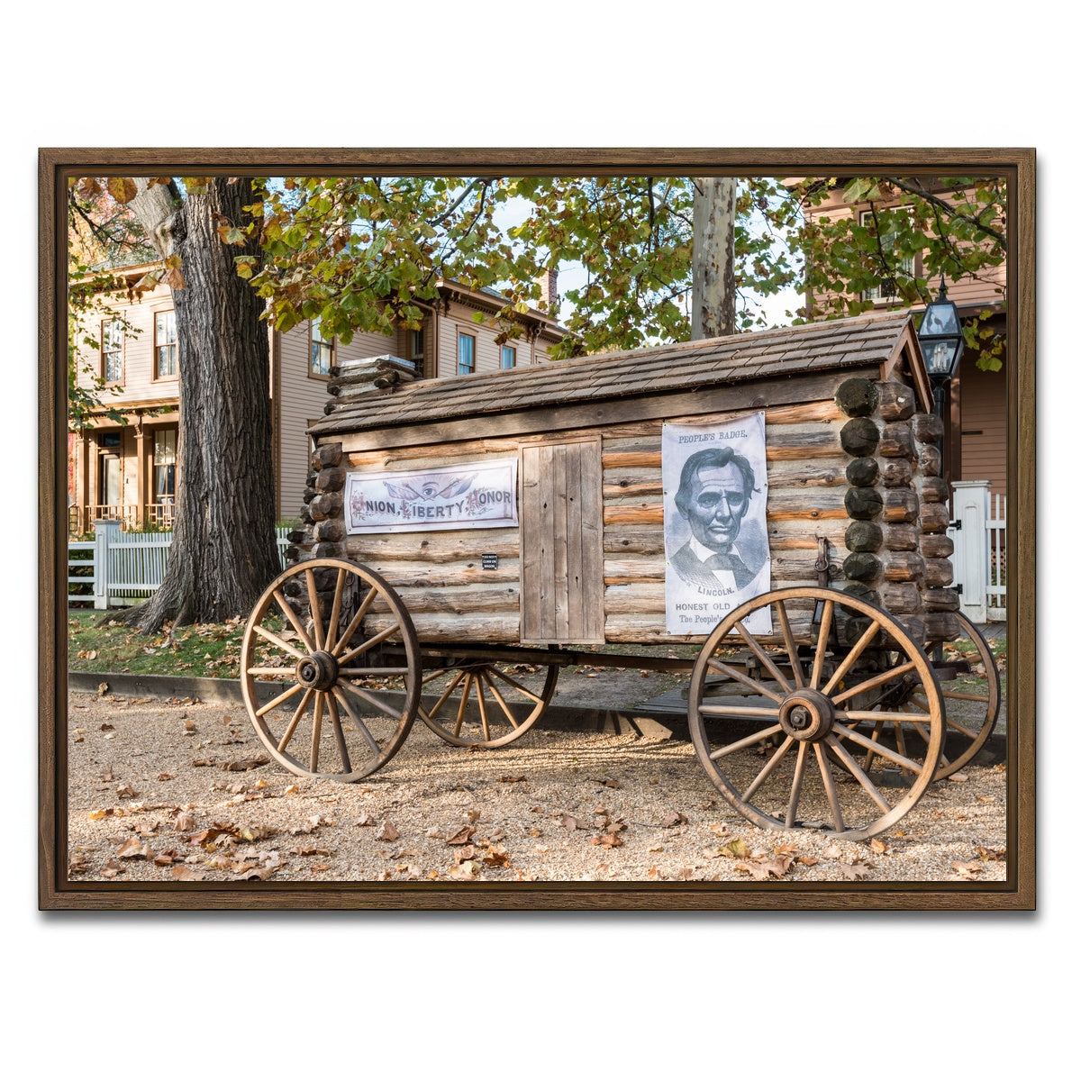 AUTO-MOCKUP WHITE | Lincoln Home National Historic Site | 1 Piece | Walnut Framed Canvas | group=4x3