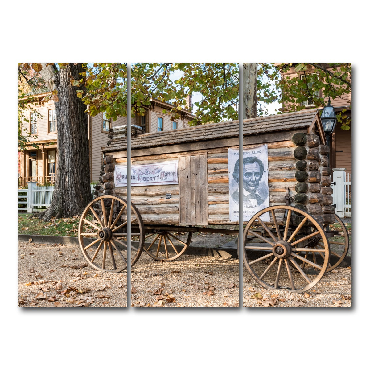 AUTO-MOCKUP WHITE | Lincoln Home National Historic Site | 3 Piece | Gallery Wrap Canvas | group=8x18