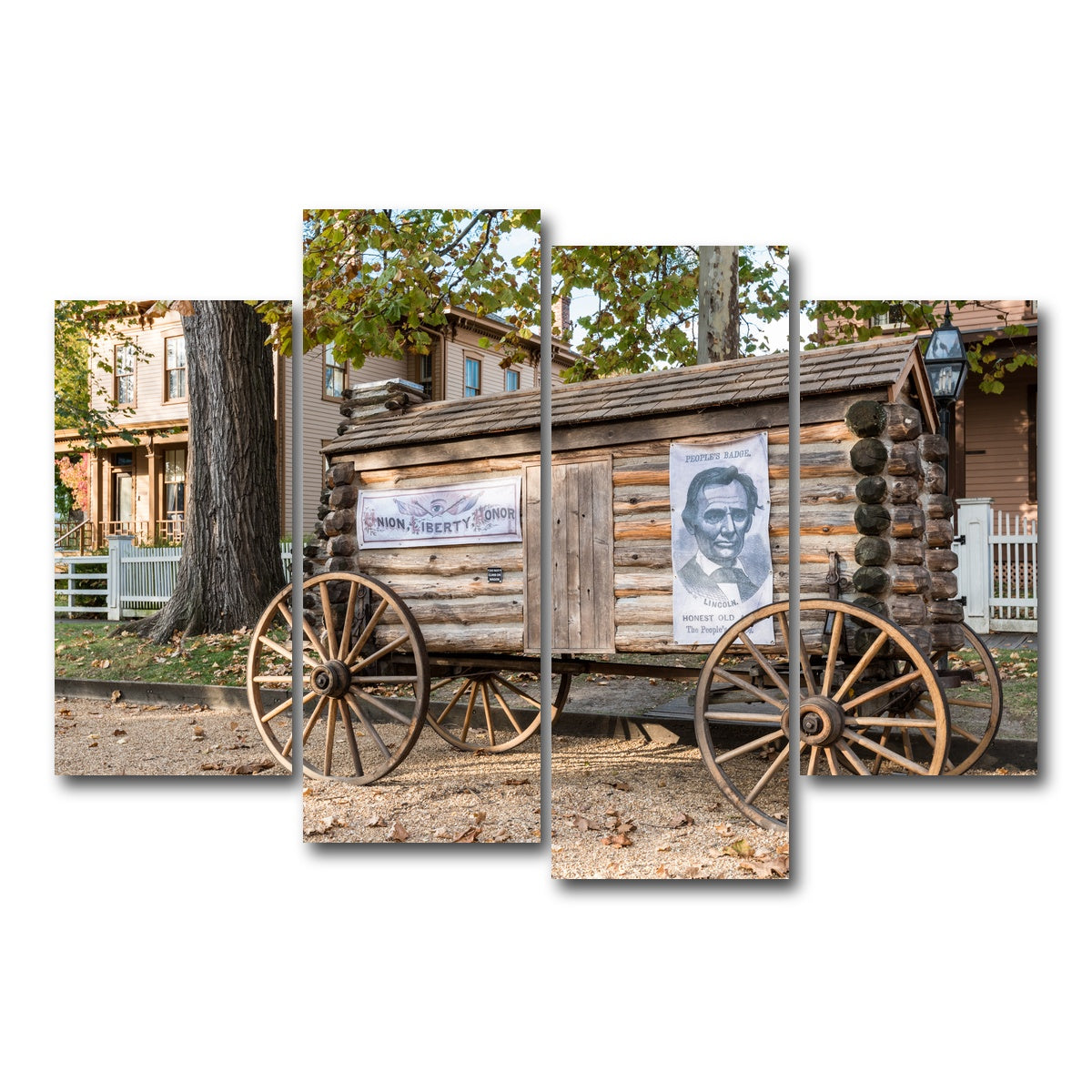 AUTO-MOCKUP WHITE | Lincoln Home National Historic Site | 4 Piece | Gallery Wrap Canvas | group=4_short