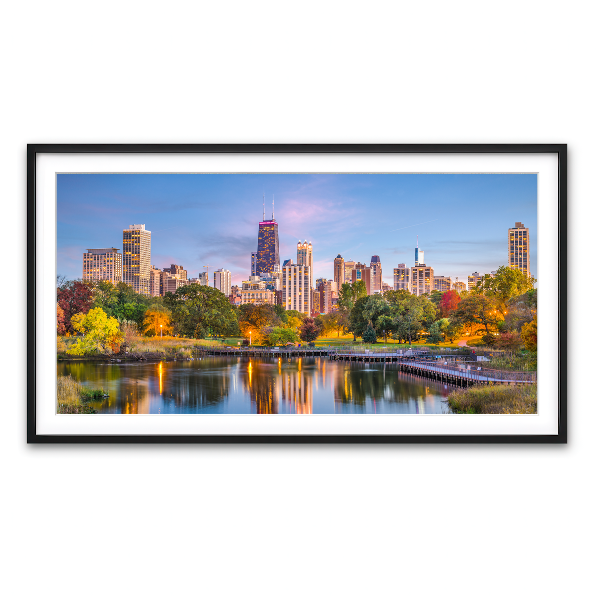 Framed Print 2x1 Black