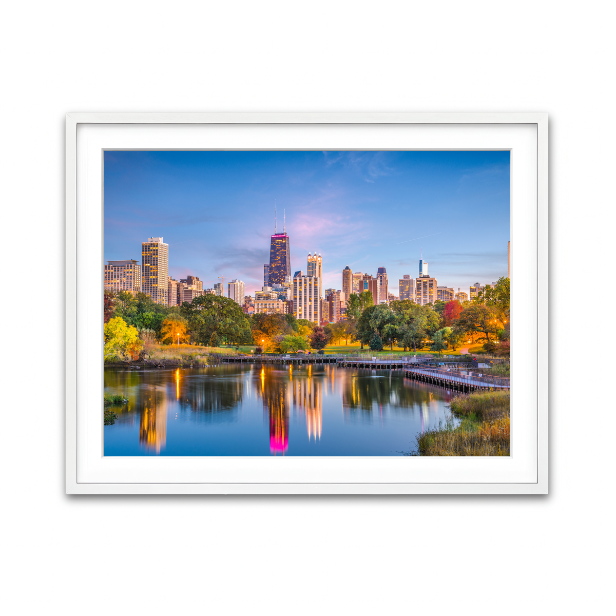Framed Print 4x3 White