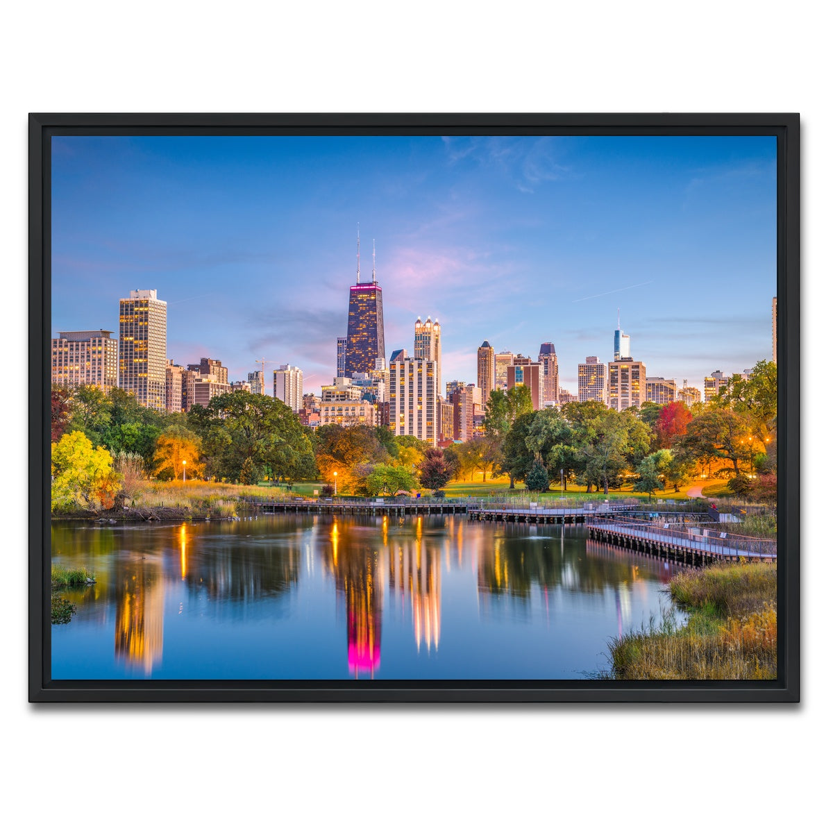 AUTO-MOCKUP WHITE | Lincoln Park | 1 Piece | Black Framed Canvas | group=4x3