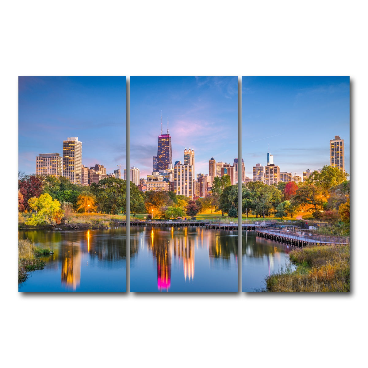 AUTO-MOCKUP WHITE | Lincoln Park | 3 Piece | Gallery Wrap Canvas | group=12x24