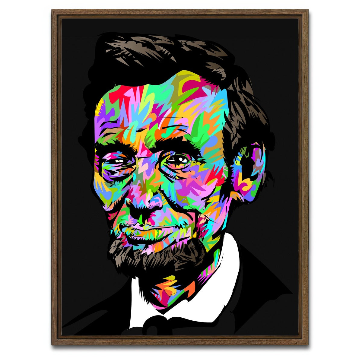 AUTO-MOCKUP WHITE | Lincoln | 1 Piece | Walnut Framed Canvas | group=3x4