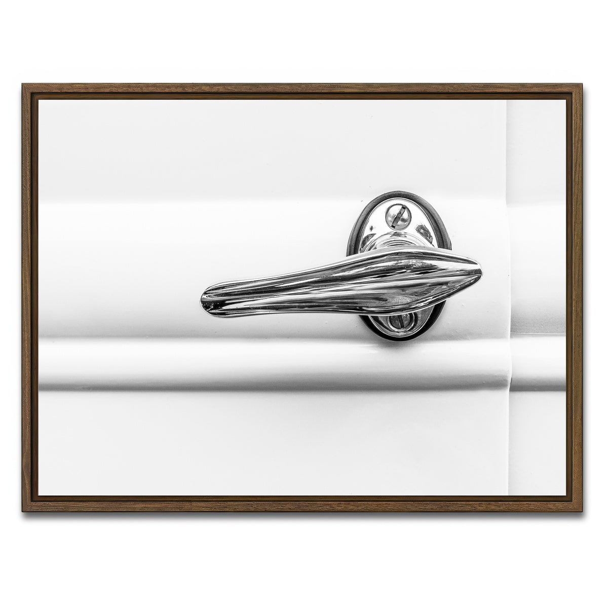 AUTO-MOCKUP WHITE | Lines | 1 Piece | Walnut Framed Canvas | group=4x3