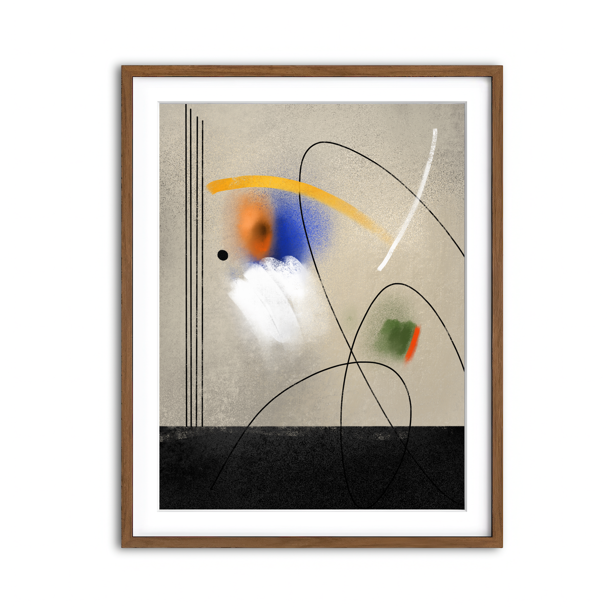 Framed Print 3x4 Walnut