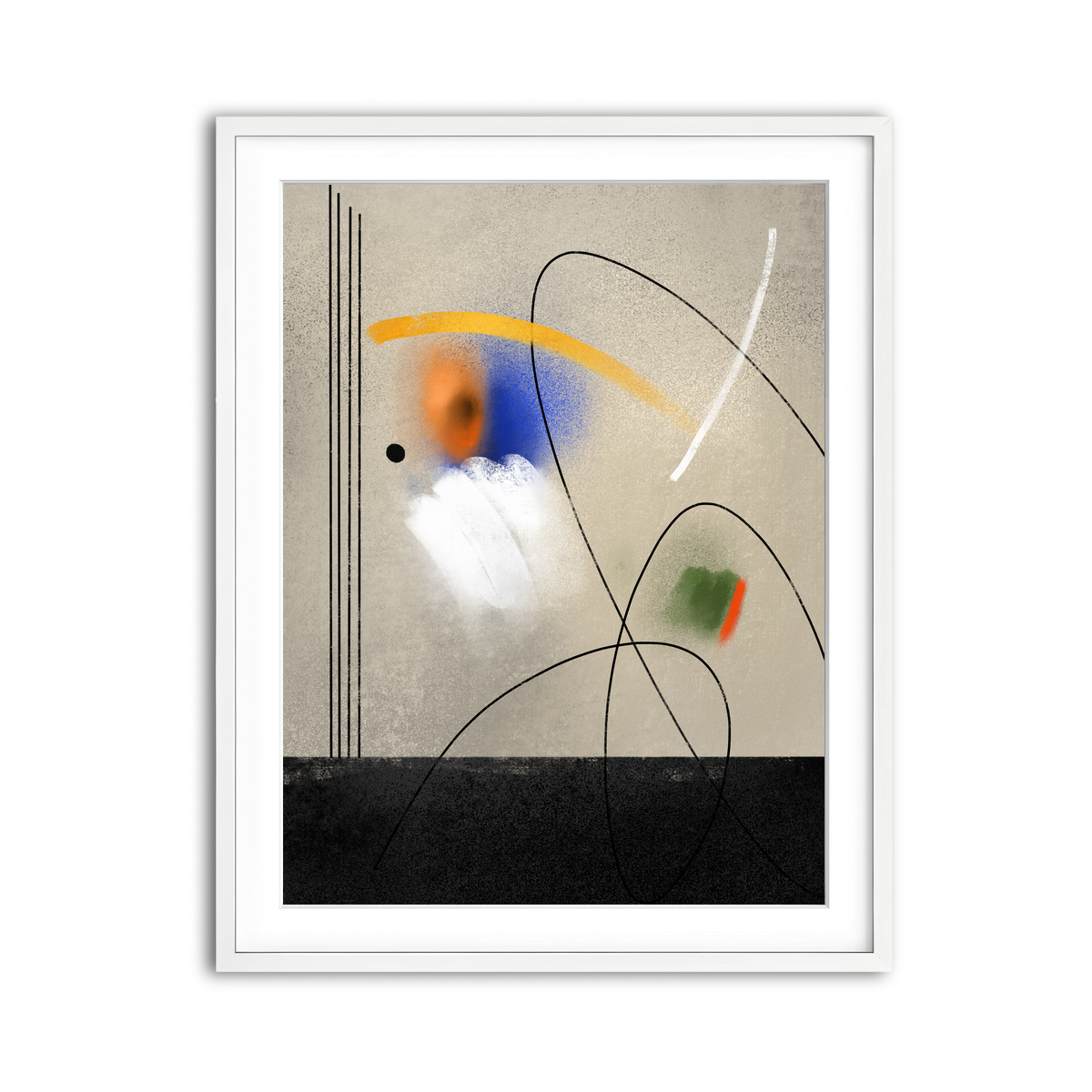 Framed Print 3x4 White