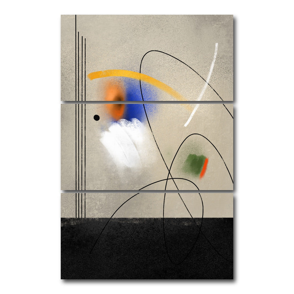 AUTO-MOCKUP WHITE | Lines in Color | 3 Piece | Gallery Wrap Canvas | group=12x24_stacked