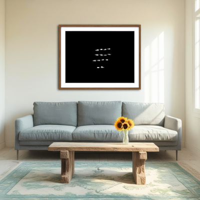 AUTO-MOCKUP ROOM | Lines of Stillness Wall Art