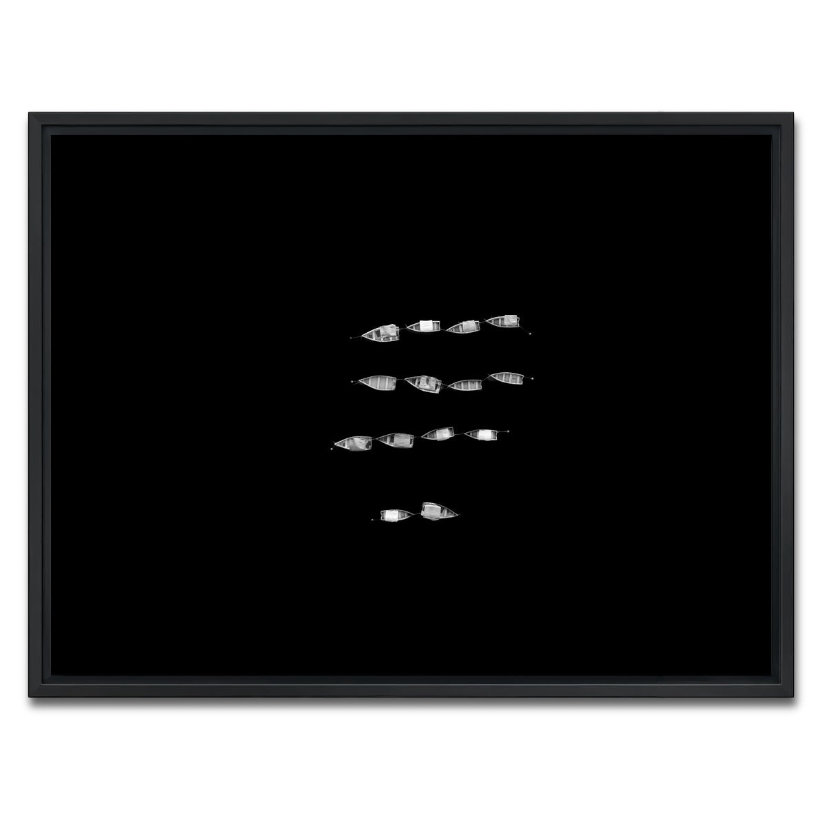 AUTO-MOCKUP WHITE | Lines of Stillness | 1 Piece | Black Framed Canvas | group=4x3