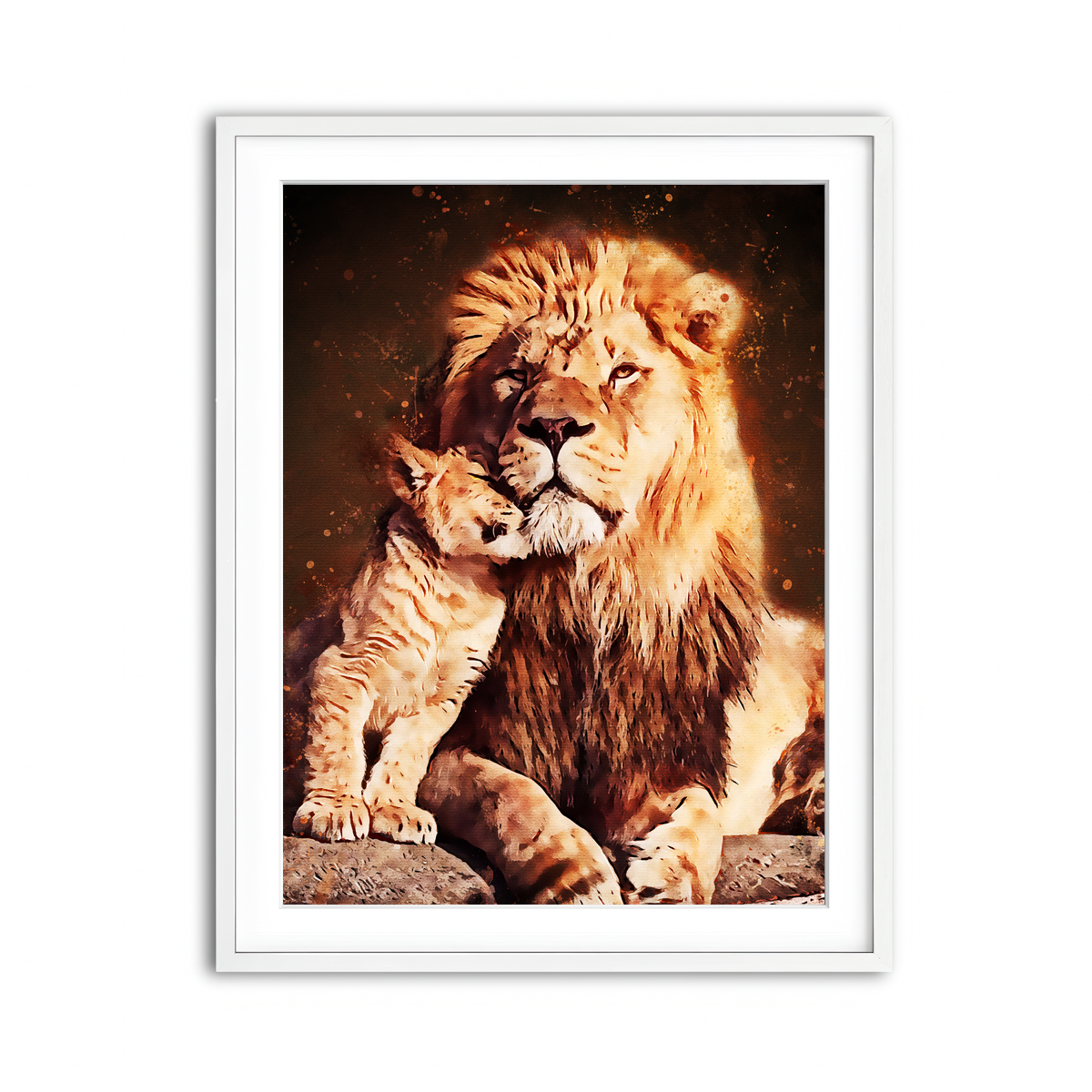 Framed Print 3x4 White