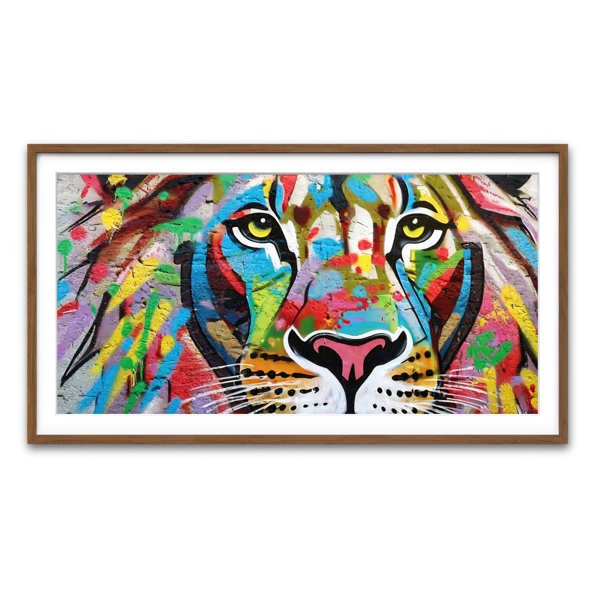 Framed Print 2x1 Walnut