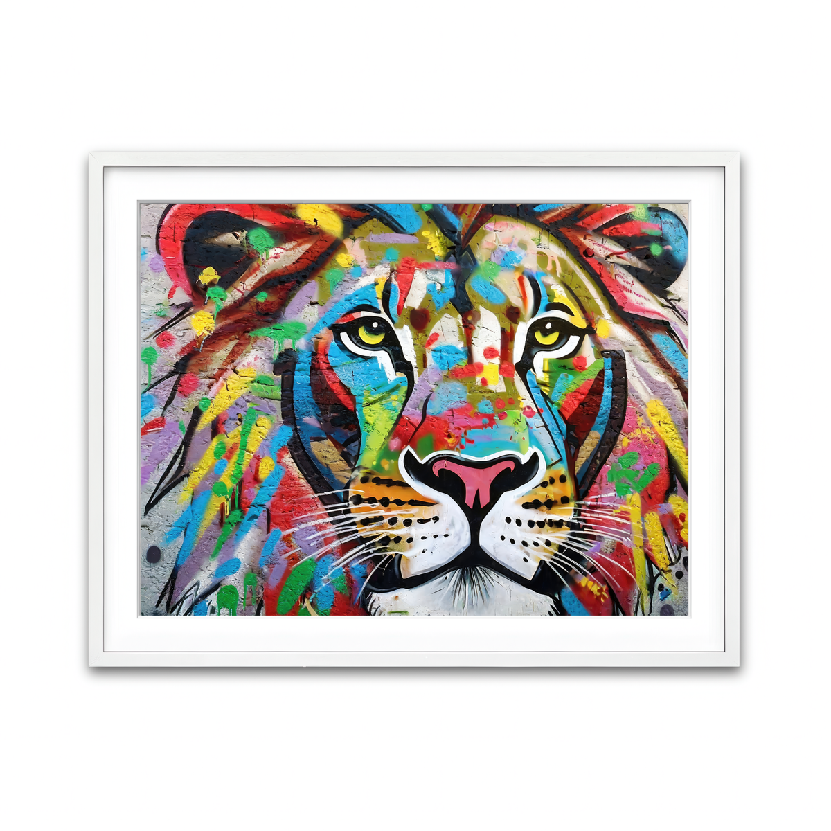 Framed Print 4x3 White