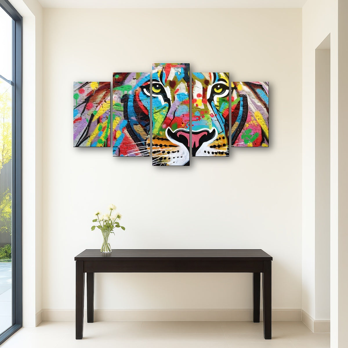 AUTO-MOCKUP ROOM | Lion Graffiti