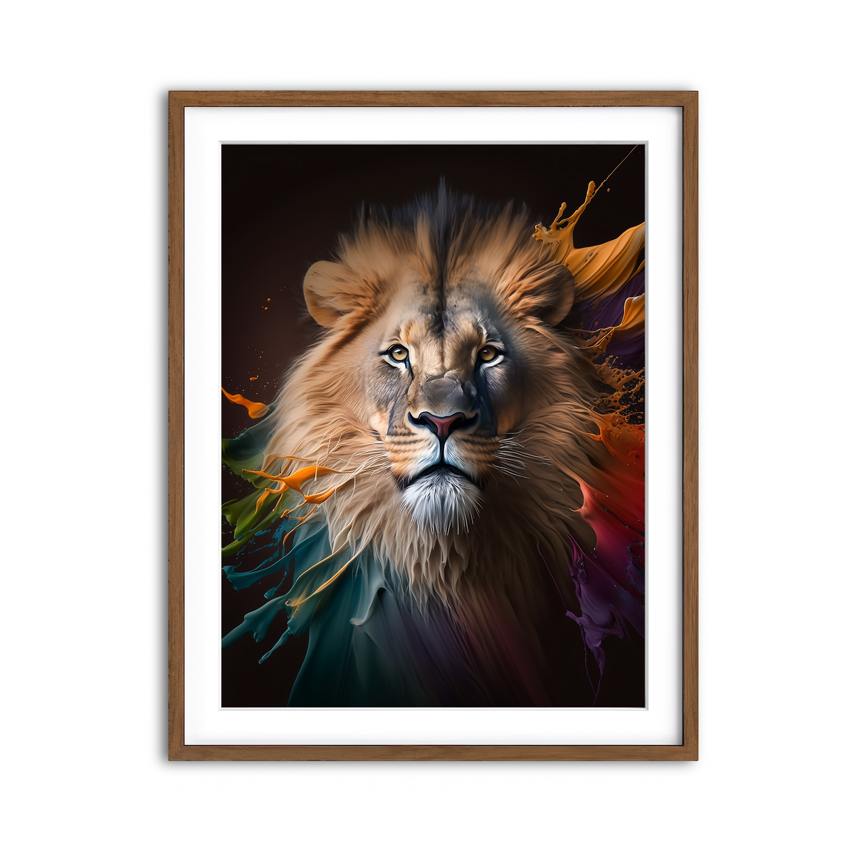 Framed Print 3x4 Walnut