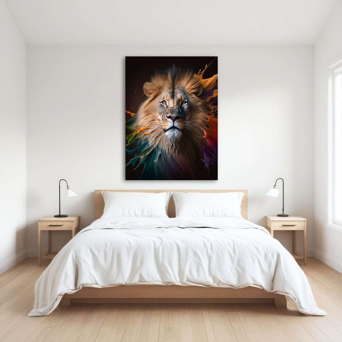 AUTO-MOCKUP ROOM | Lion Portrait