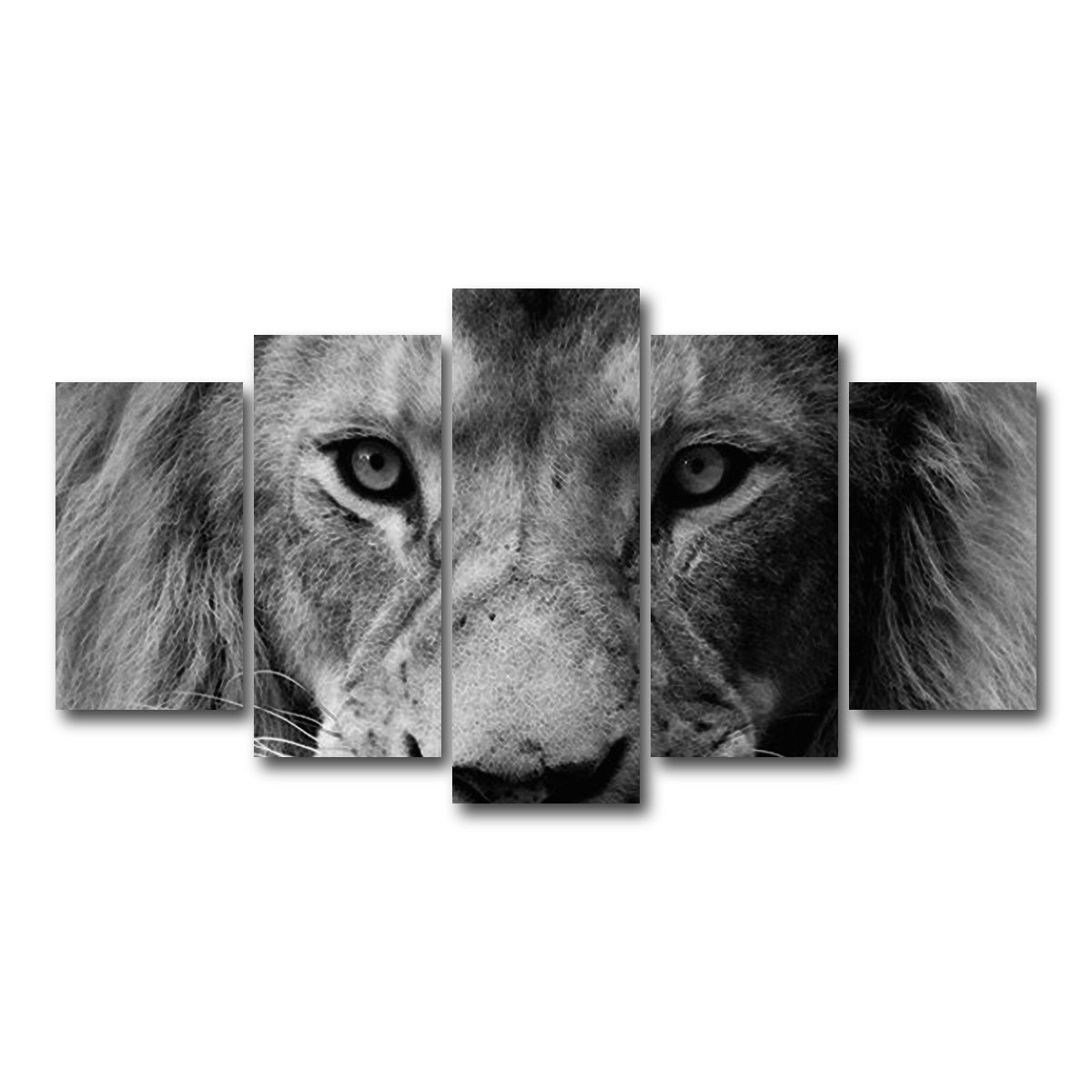AUTO-MOCKUP WHITE | Lion | 5 Piece | Gallery Wrap Canvas | group=5_normal