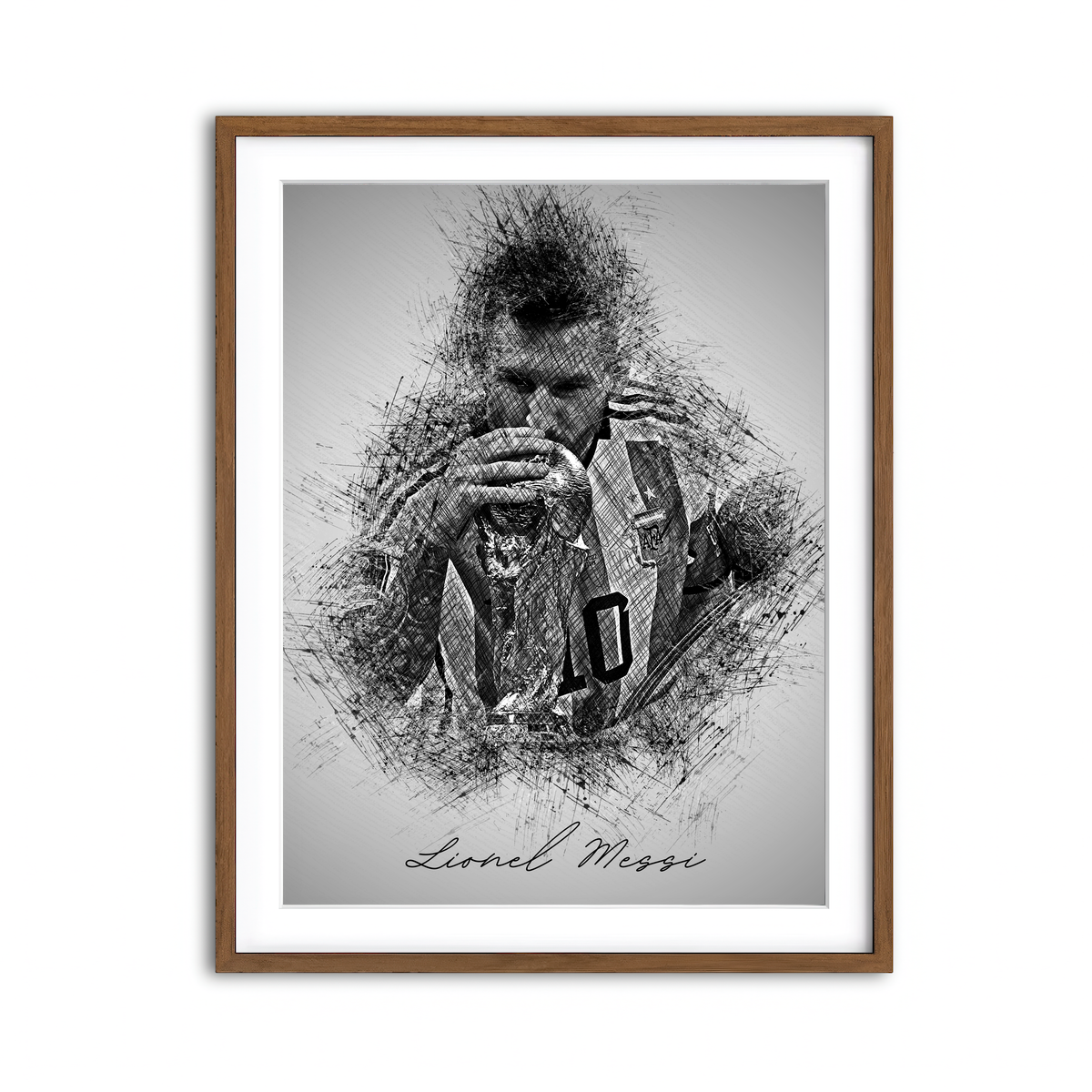 Framed Print 3x4 Walnut