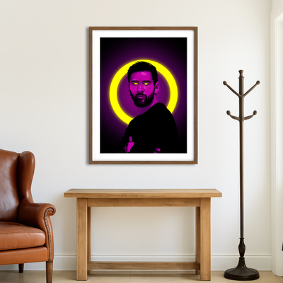 AUTO-MOCKUP ROOM | Lionel Messi Wall Art