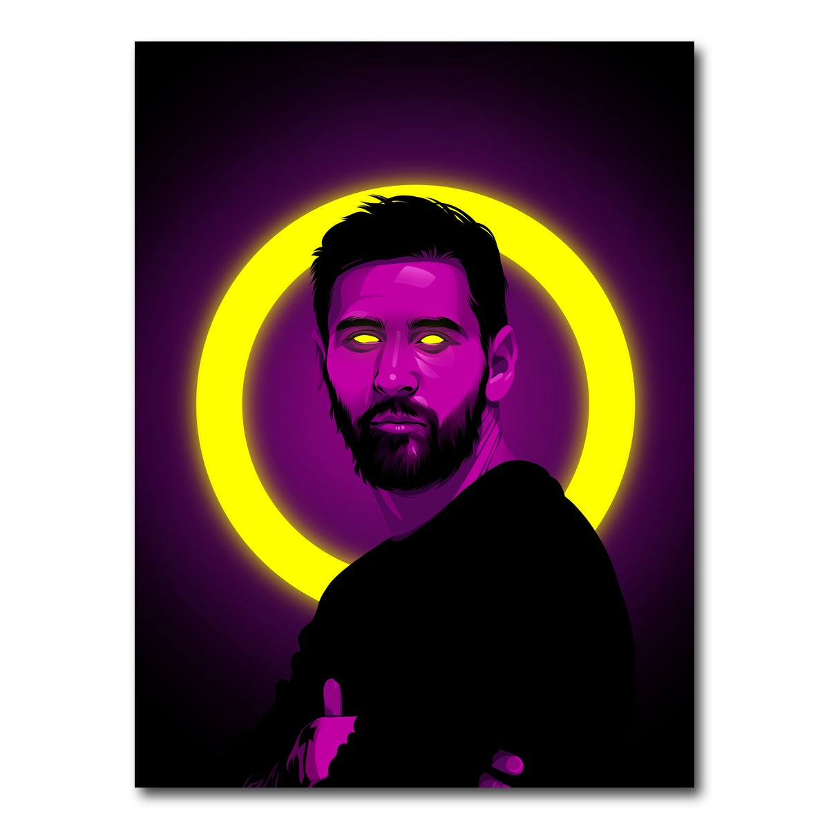 AUTO-MOCKUP WHITE | Lionel Messi | 1 Piece | Gallery Wrap Canvas | group=3x4