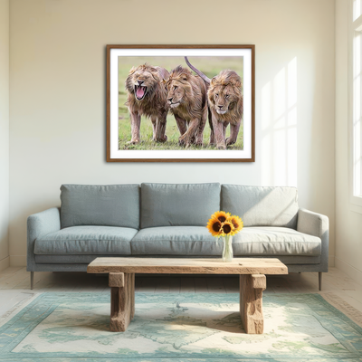 AUTO-MOCKUP ROOM | Lions Art Wall Art