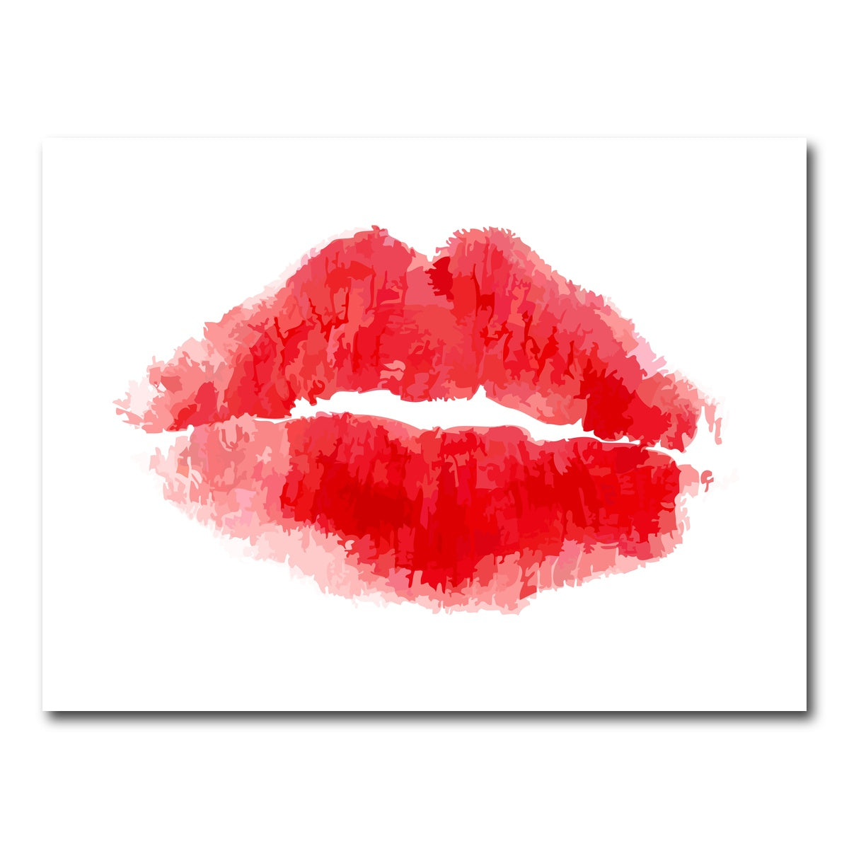 AUTO-MOCKUP WHITE | Lipstick Kiss | 1 Piece | Gallery Wrap Canvas | group=4x3