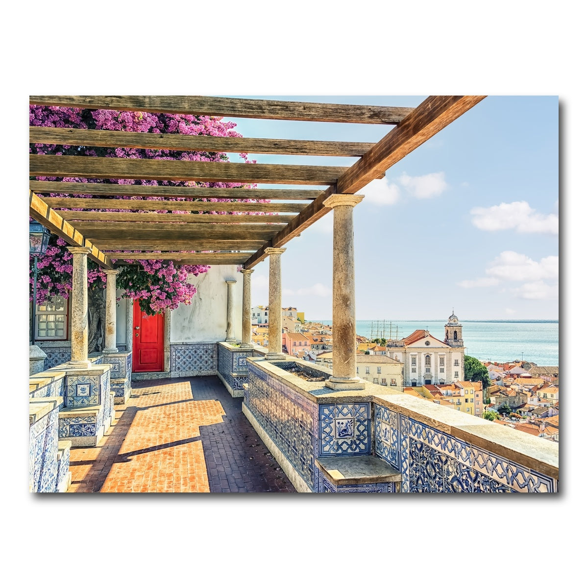 AUTO-MOCKUP WHITE | Lisbon Roofs | 1 Piece | Gallery Wrap Canvas | group=4x3