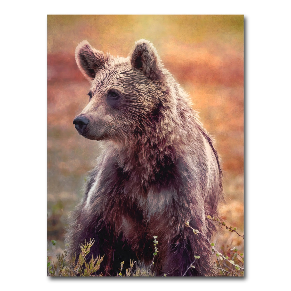 AUTO-MOCKUP WHITE | Little Brown Bear | 1 Piece | Gallery Wrap Canvas | group=3x4