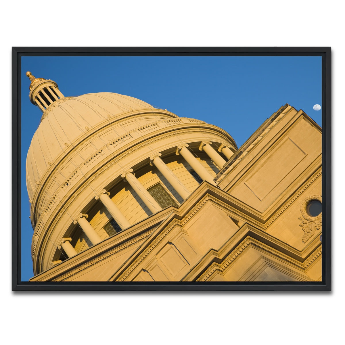 AUTO-MOCKUP WHITE | Little Rock - State Capitol | 1 Piece | Black Framed Canvas | group=4x3