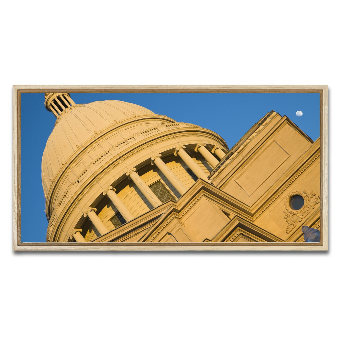 AUTO-MOCKUP WHITE | Little Rock - State Capitol | 1 Piece | Natural Framed Canvas | group=2x1