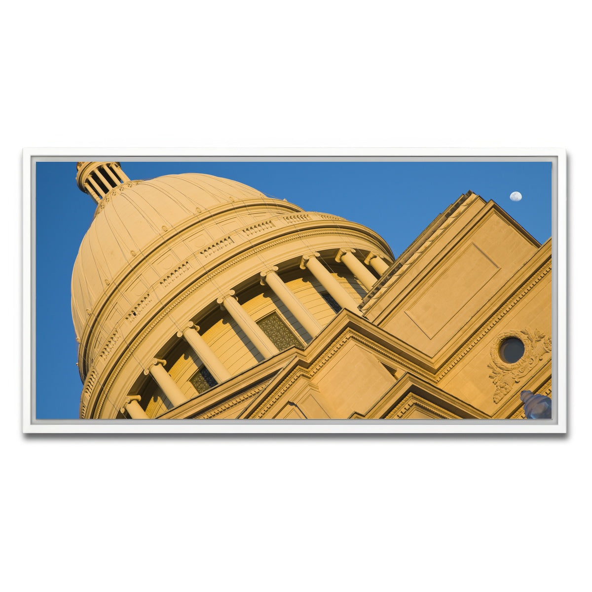 AUTO-MOCKUP WHITE | Little Rock - State Capitol | 1 Piece | White Framed Canvas | group=2x1