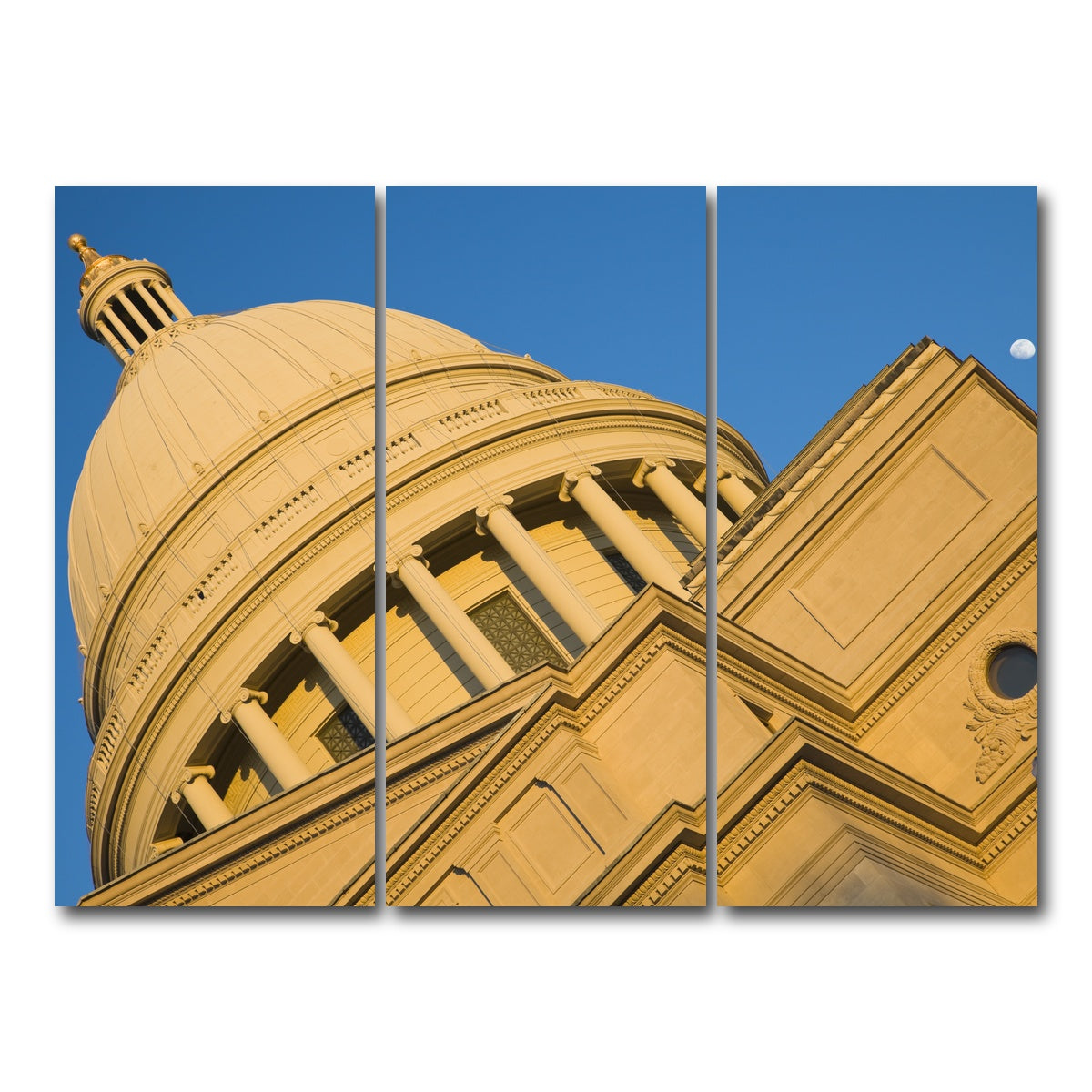 AUTO-MOCKUP WHITE | Little Rock - State Capitol | 3 Piece | Gallery Wrap Canvas | group=8x18