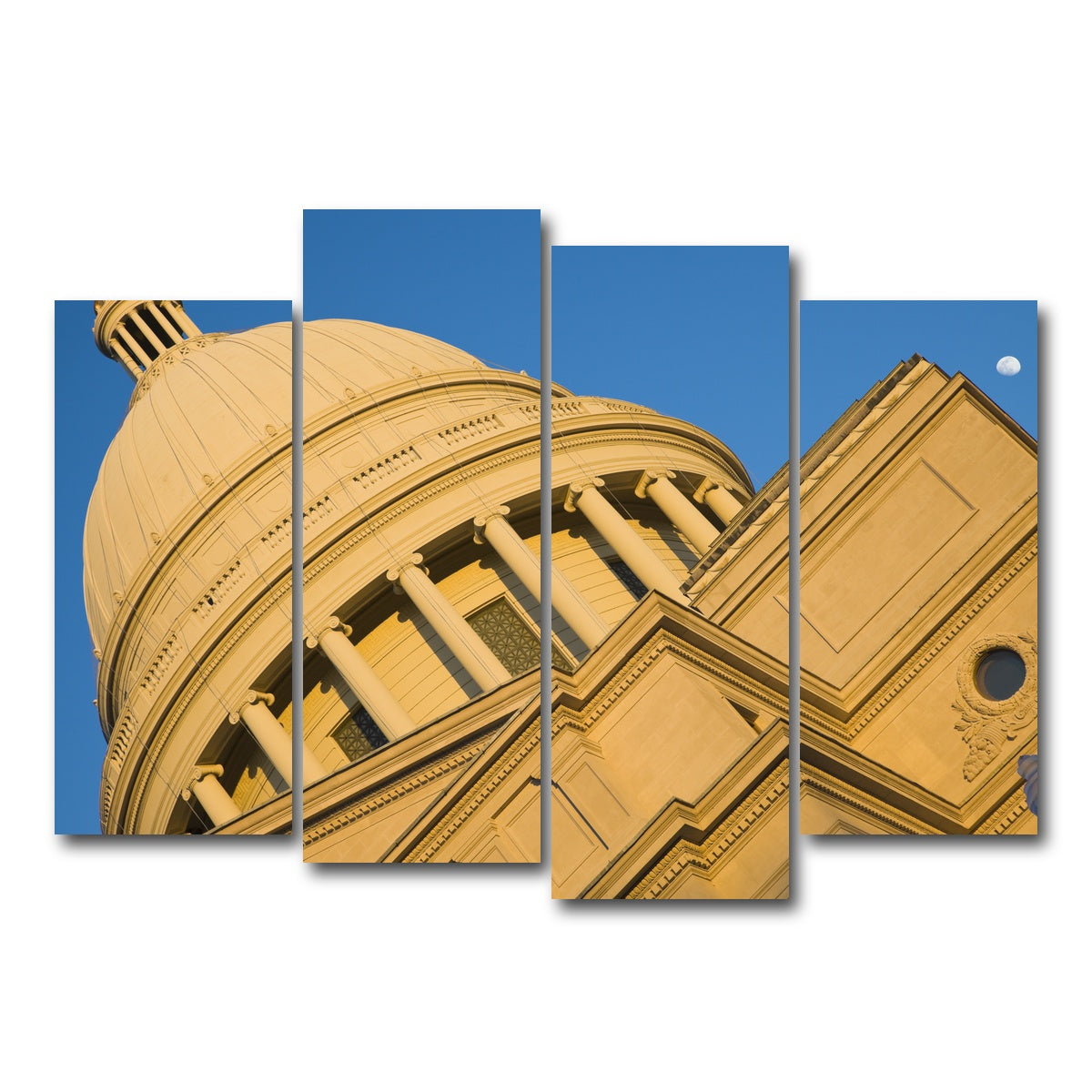 AUTO-MOCKUP WHITE | Little Rock - State Capitol | 4 Piece | Gallery Wrap Canvas | group=4_normal