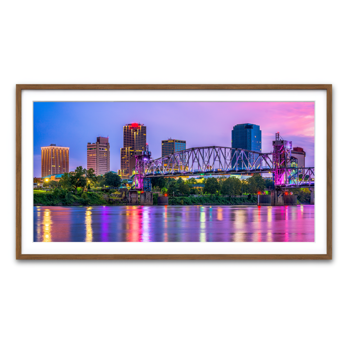 Framed Print 2x1 Walnut