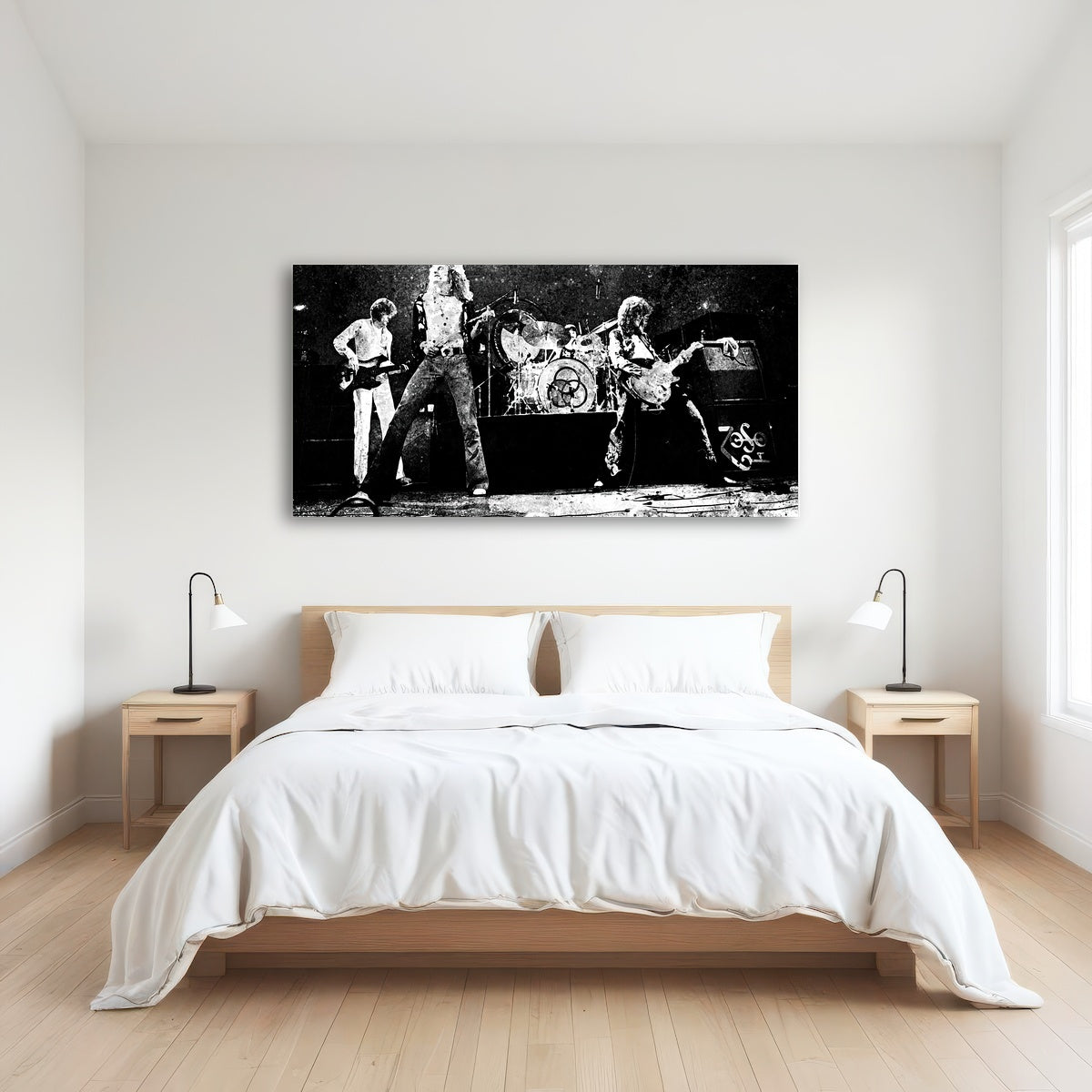 AUTO-MOCKUP ROOM | Live Led Zeppelin Grayscale
