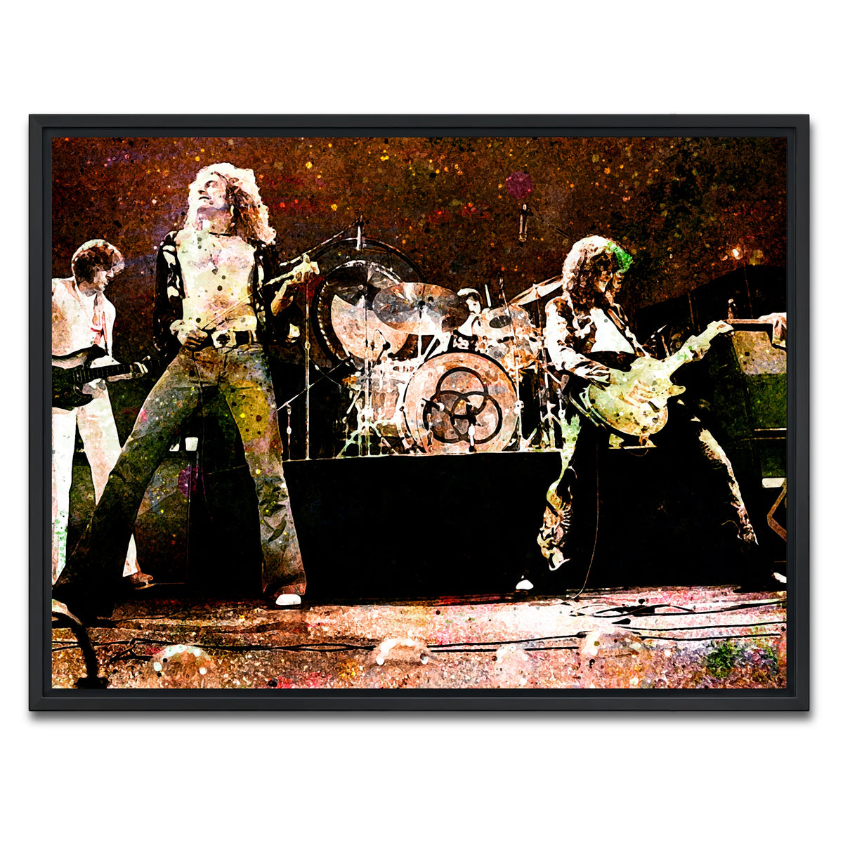 AUTO-MOCKUP WHITE | Live Led Zeppelin | 1 Piece | Black Frame | group=4x3