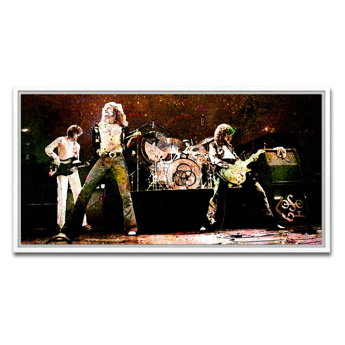 AUTO-MOCKUP WHITE | Live Led Zeppelin | 1 Piece | White Frame | group=2x1