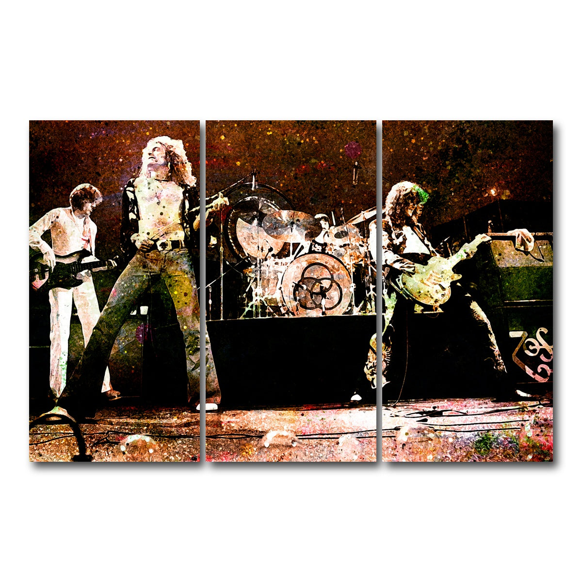 AUTO-MOCKUP WHITE | Live Led Zeppelin | 3 Piece | Gallery Wrapped | group=12x24