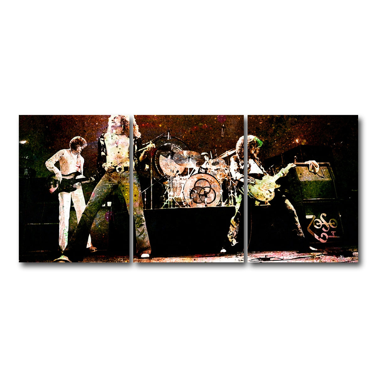 AUTO-MOCKUP WHITE | Live Led Zeppelin | 3 Piece | Gallery Wrapped | group=18x24