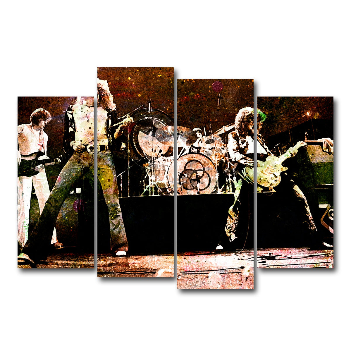 AUTO-MOCKUP WHITE | Live Led Zeppelin | 4 Piece | Gallery Wrapped | group=4_normal