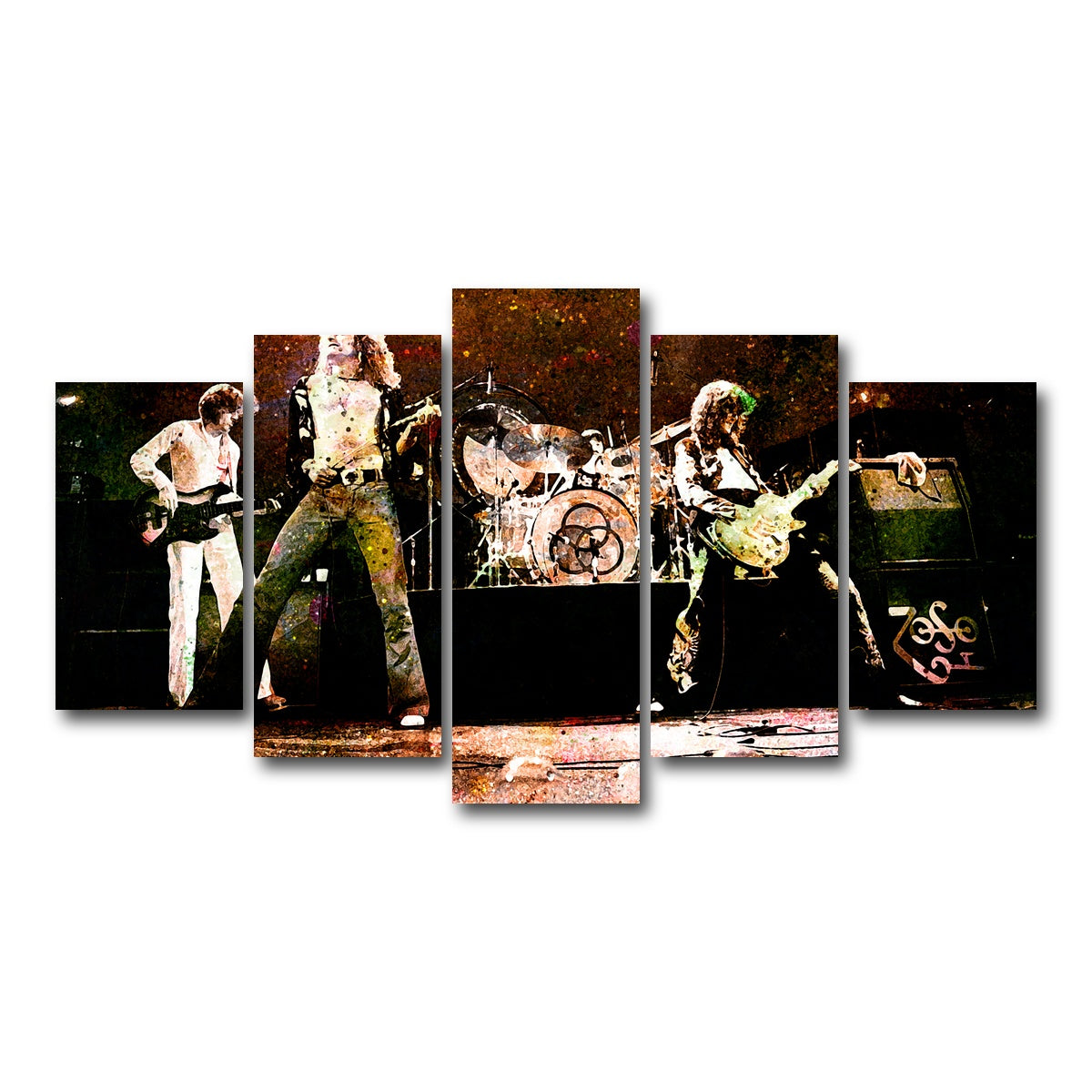 AUTO-MOCKUP WHITE | Live Led Zeppelin | 5 Piece | Gallery Wrapped | group=5_normal