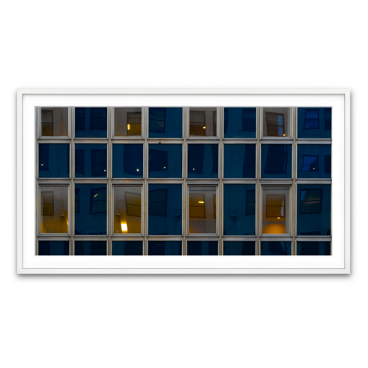 Framed Print 2x1 White