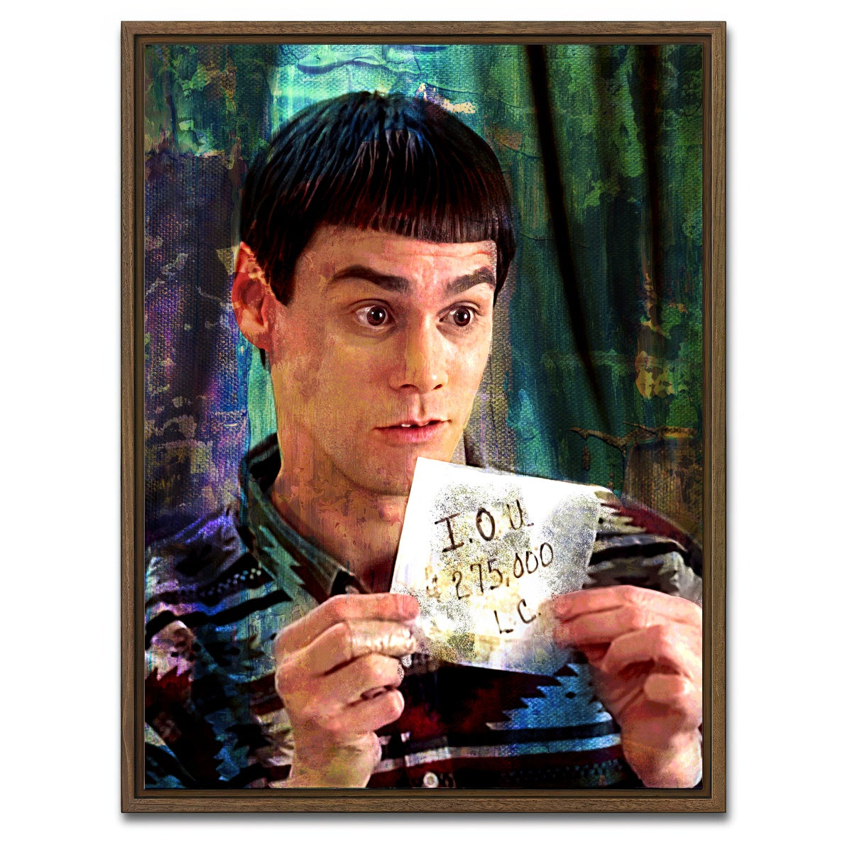 AUTO-MOCKUP WHITE | Lloyd's IOU | 1 Piece | Walnut Framed Canvas | group=3x4