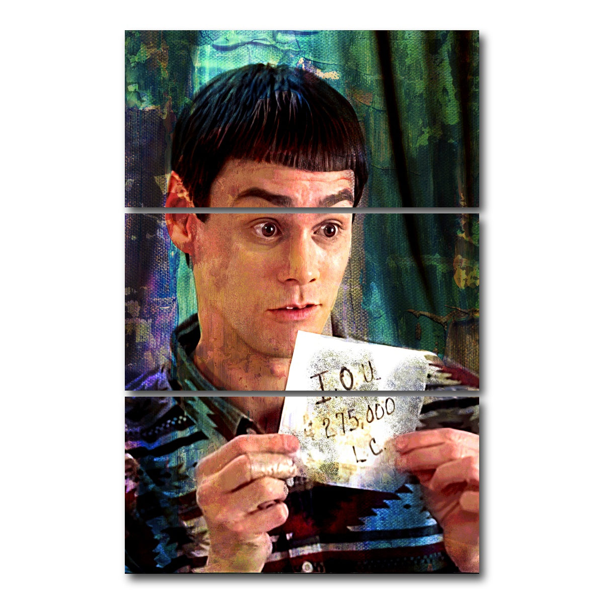 AUTO-MOCKUP WHITE | Lloyd's IOU | 3 Piece | Gallery Wrap Canvas | group=12x24_stacked